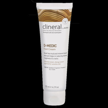 CLINERAL - D-Medic - Fot Krem (For deg med Diabetes) - 125ml.