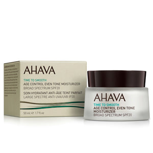 AHAVA - Time To Smooth - Age Control, Even Tone Moisturizer, SPF20 - 50ml.