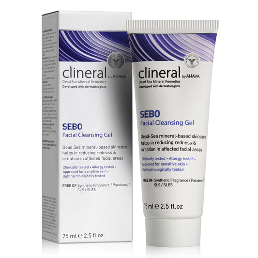CLINERAL - SEBO - Ansikts Rensegel/Facial Cleansing Gel (For deg med Seborrhea)- 75ml.