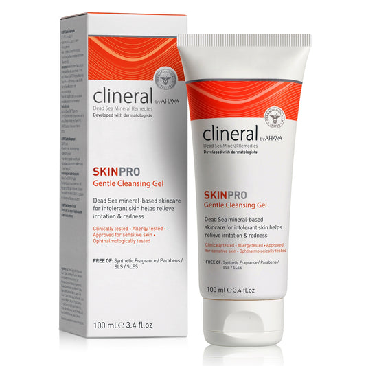 CLINERAL - SKINPRO - Skånsom Rense Gel/Gentle Cleansing Gel (For deg med Sensitiv Hud) - 100ml.