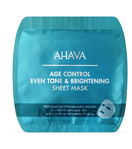 AHAVA - Age Control - Even Tone & Brightening - Sheet mask 17g