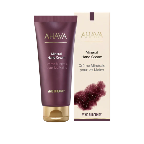 AHAVA - Vivid Burgundy - Mineral Hand Cream - 100ml.