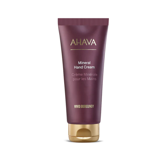 AHAVA - Vivid Burgundy - Mineral Hand Cream - 100ml.