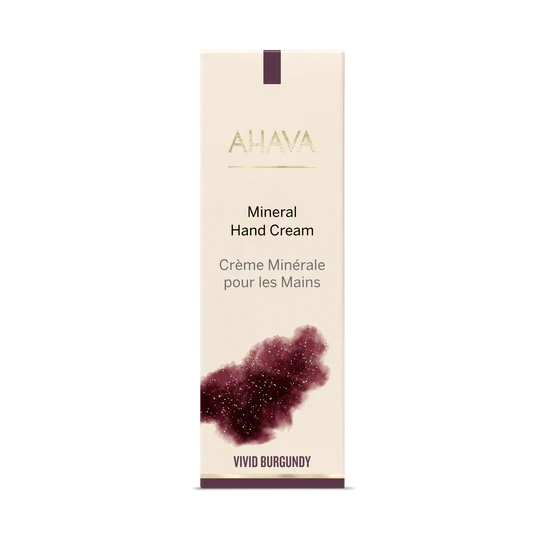 AHAVA - Vivid Burgundy - Mineral Hand Cream - 100ml.