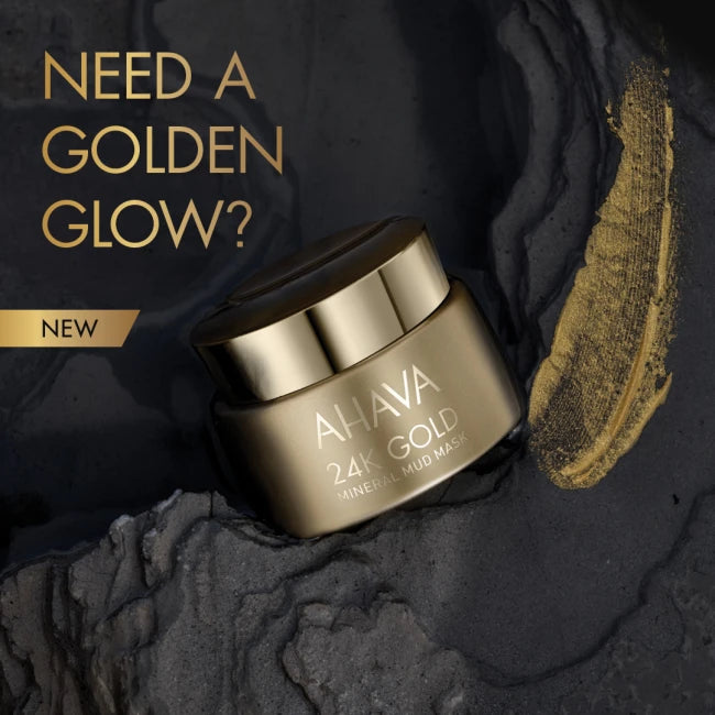 AHAVA - 24 K GOLD Mineral Mud Mask 50 ml.